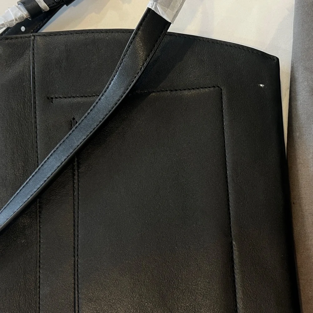 ALLSAINTS Charterhouse Leather Shoulder Bag – Black – NWT - Picture 6 of 6